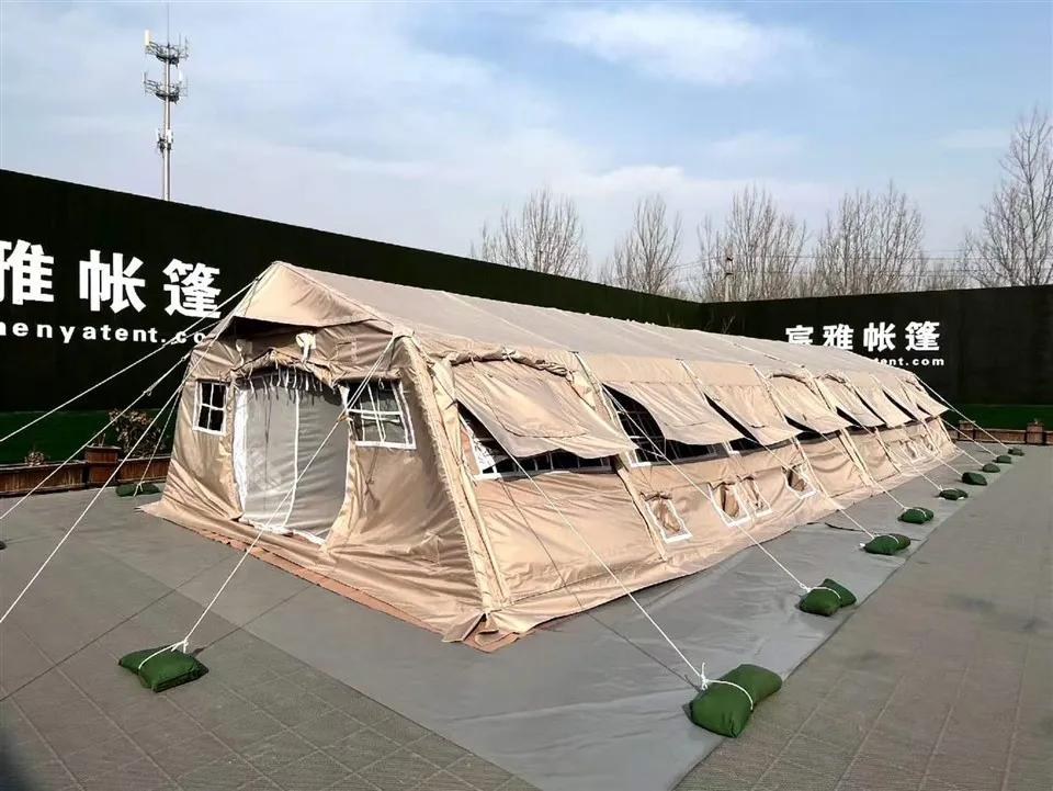 Large 100 Persons Military Canvas Modular Rectangular Tents