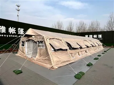 Large 100 Persons Military Canvas Modular Rectangular Tents