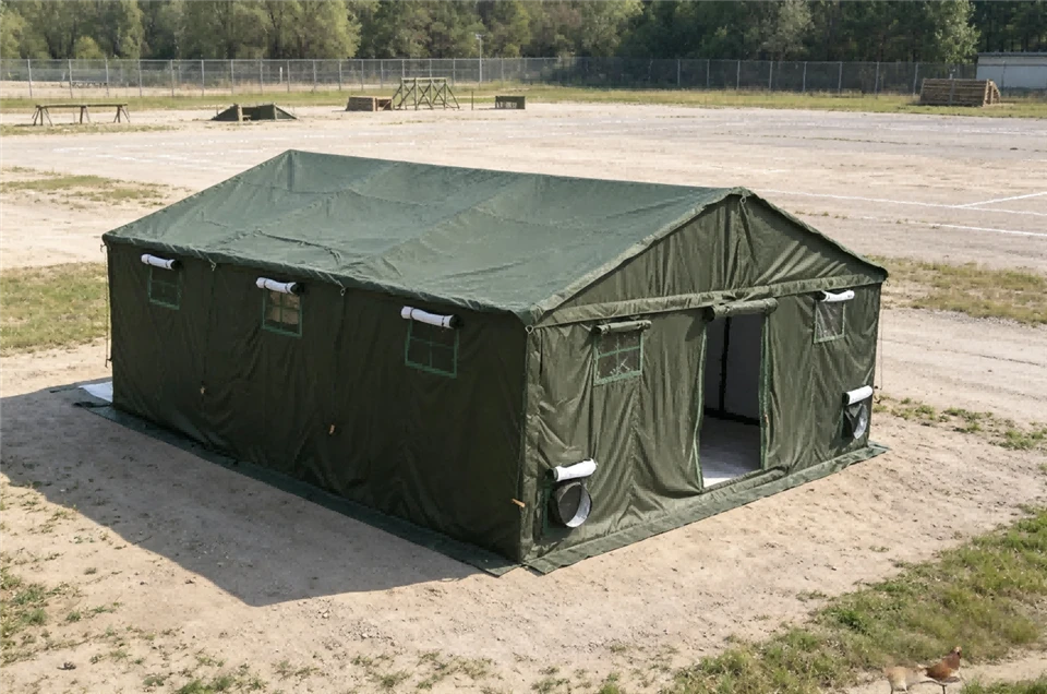 Winter Cotton Army Tenda Militar 20 Pessoas Estrutura De Metal